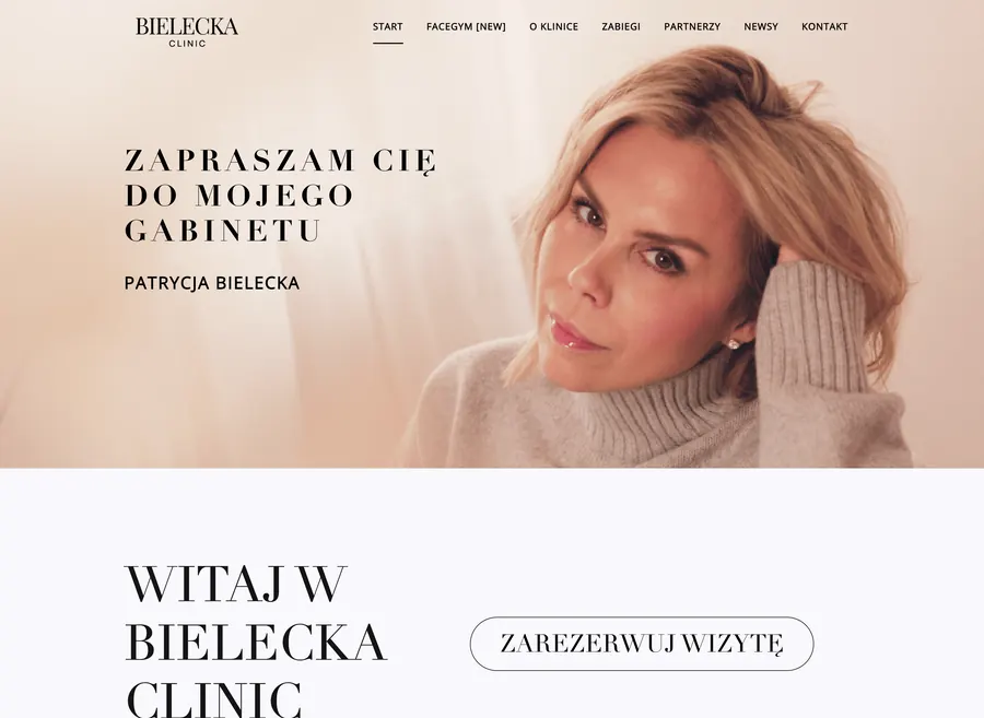 Projekt strony Bielecka Clinic